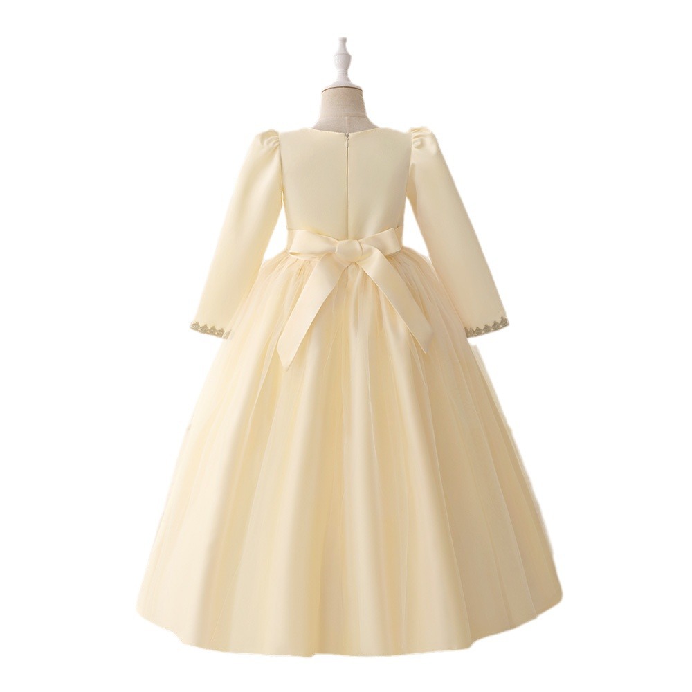 Amazon nuevo vestido de niños de tela forjada vestido de princesa vestido de noche de ropa de cama fabricantes de ropa de cama al por mayor