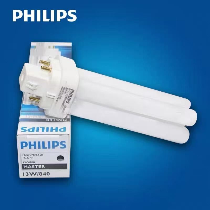 Philips Energy-Saving Fluorescent Lamp Plug-In Tube Pl-C Compact 10W13W18W26W Energy-Saving Lamp Tube Plug-In and Plug-Out