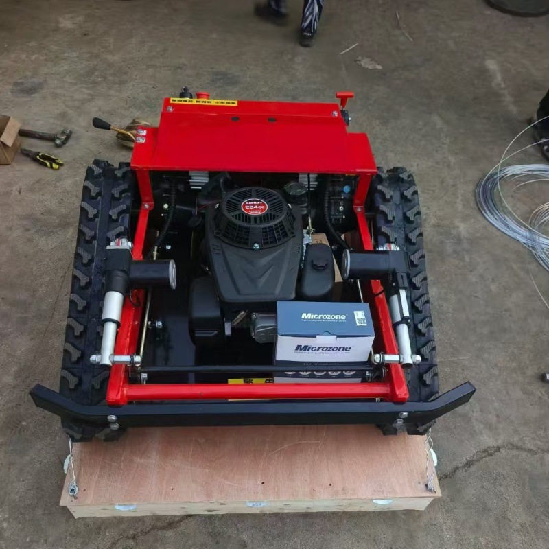 供应ZYB-50型小型履带式遥控割草机 50厘米割草宽度智能除草机