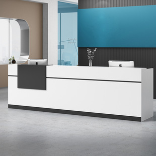 Company Front Desk Reception Desk Simple and Stylish Cashier Bar Table Grand Service Counter Panel Desk