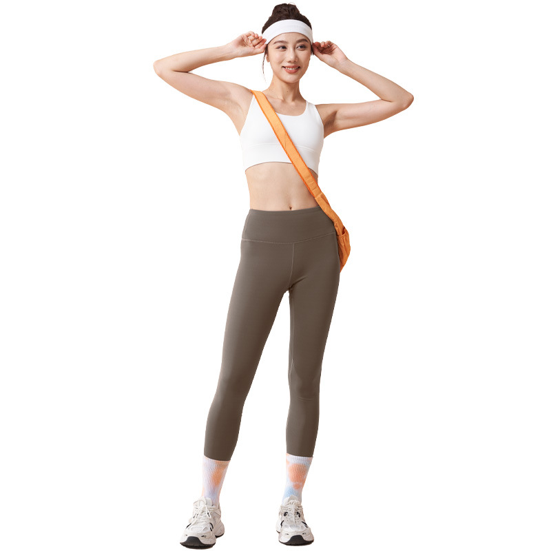 Juyi Tang invierno otoño delgado pantalones de cintura alta caderas abdominales pantalones deportivos sin marcas pantalones de ejercicios mujeres