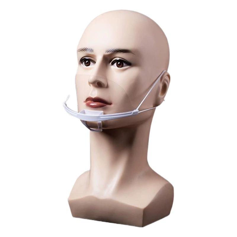 В наличии прозрачная пластиковая маска улыбка Кейтеринг супермаркет еда шеф-повар кухня сантехника Ресторан защитная маска для слюны