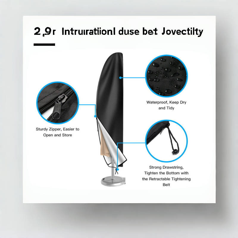 210D Banana Umbrella Dust Cover, Dustproof Umbrella, Sunshade Oxford Cloth Cover, Roman Umbrella Straight Umbrella Cover, Thickened Oxford Cloth