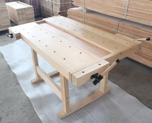 Workbench Table Woodworking Operation Beech Table Solid Wood Table Table Operation Table Multi-Functional Imported DIY Handmade Carpenter