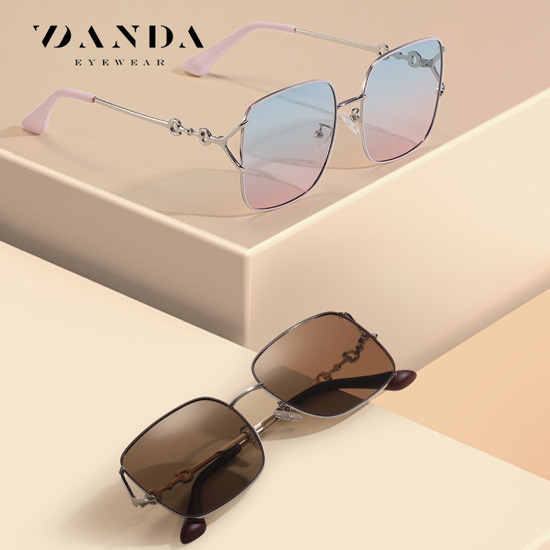 Internet Celebrity moda gafas de sol polarizadas LS331 nueva moda gafas de sol cuadradas en vivo recomendar gafas de sol lisas