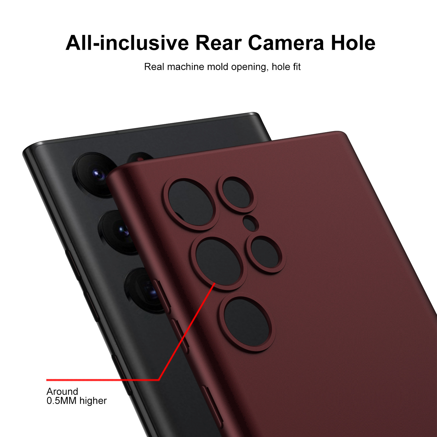 Suitable for Samsung Ultra phone S24 liquid skin feeling silicone protective case s24plus_voghion.com