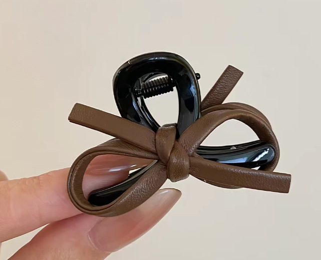 Pinza de Garra con Moño de Gato Grande de Materiales Mixtos para Mujeres