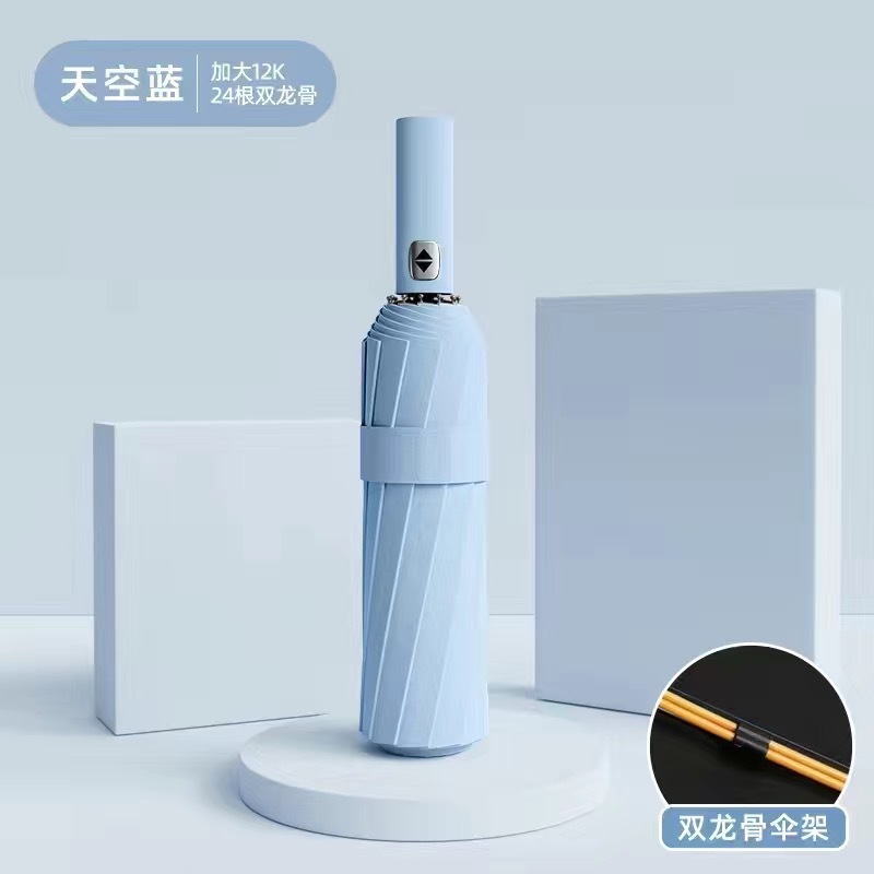 Pegamento negro automático de 24 huesos - azul cielo