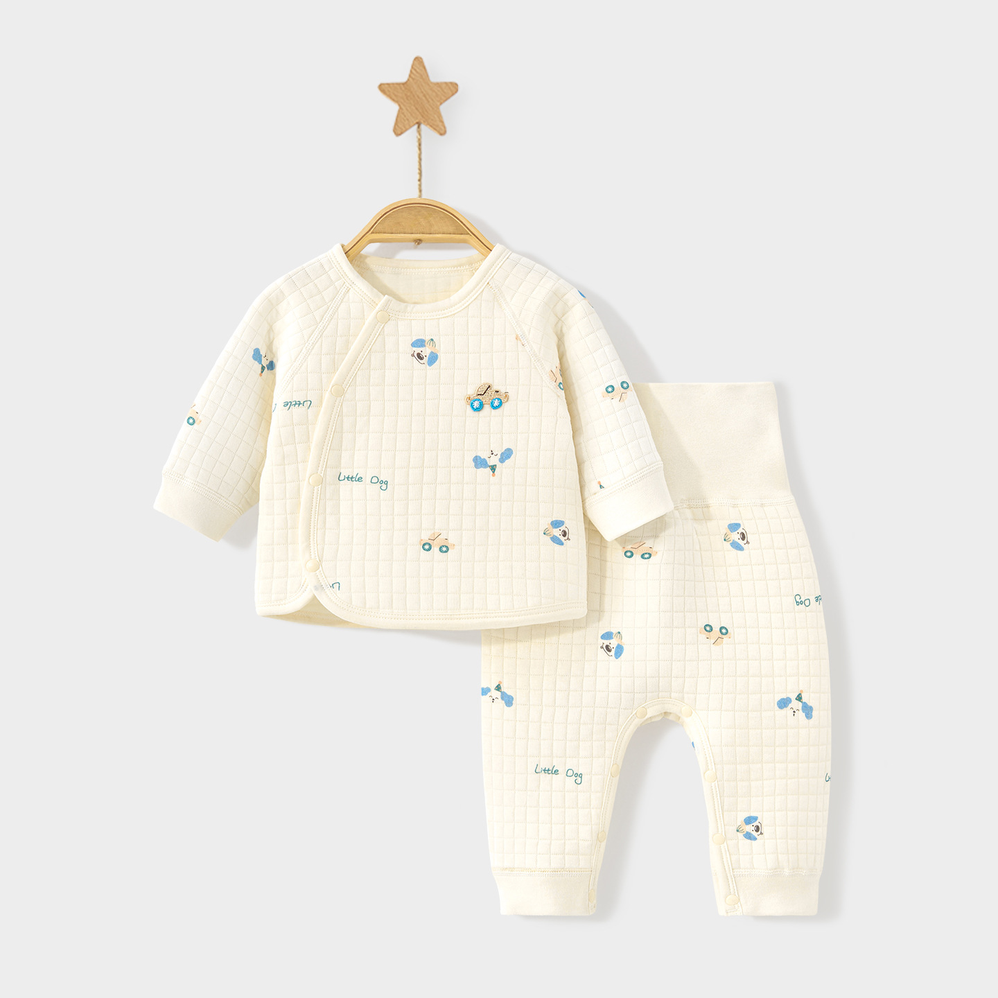 Baby calentamiento ropa interior set otoño-invierno ropa de nuevo hombre y mujer algodón dividido cintura alta abdomen bebé abrigo de otoño pantalones de otoño