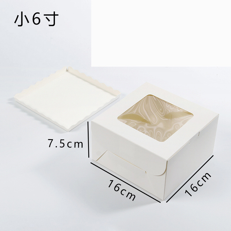 Caja Blanca de 6 pulgadas pequeñas de 1 - 3; 1 juego