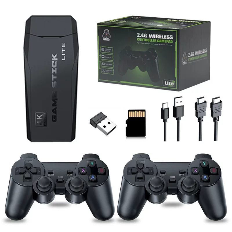 Домашняя аркадная консоль M8 Y3lite, 2.4G беспроводная, HDMI 1080P, Dual Controllers, поддержка Retro PS1