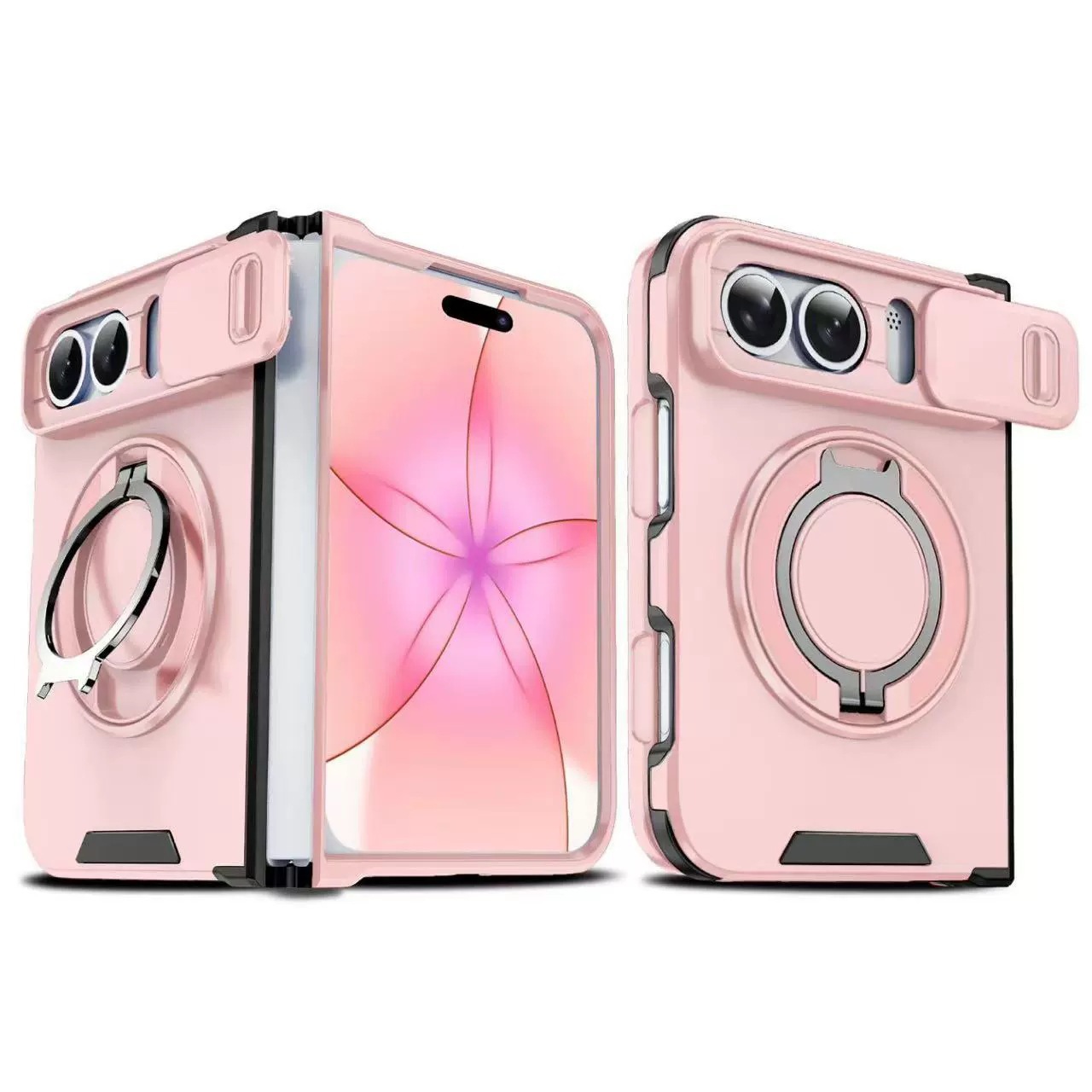 Funda Magnética Antigolpes para iPhone Duo, de PC, con Soporte Plegable image 13