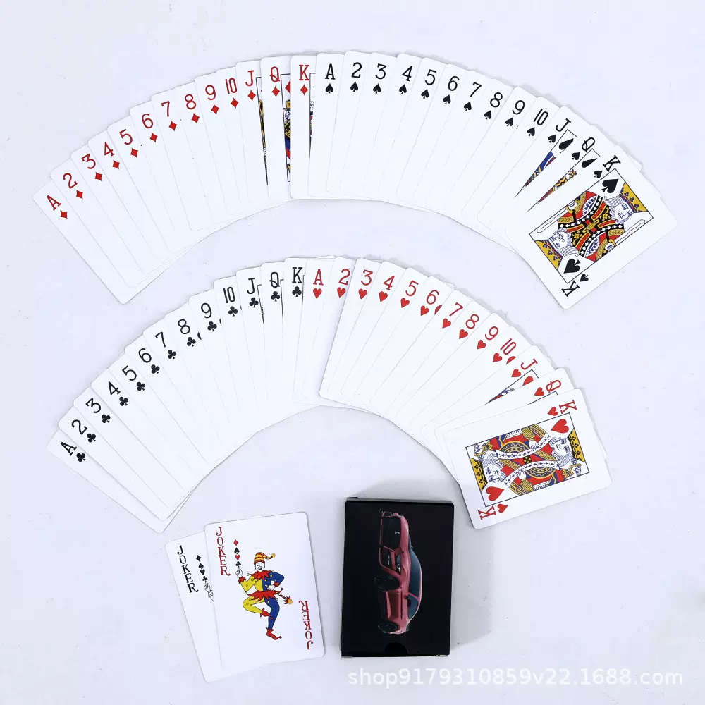 品牌营销物料扑克定制 防水PVC扑克定制Logo 纪念品礼品扑克印刷