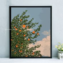 艺术花卉治愈系装饰画客厅落地画小清新背景墙画北欧风床头挂画