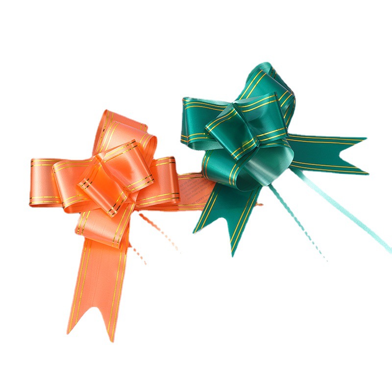 45 hilo de oro mano tire flor tienda maceta decoración regalo embalaje corbata flor boda coche decoración tire flor cinta al por mayor