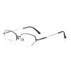 New glasses frame memory titanium mirror frame 669 half -frame metal optical Danyang glasses gradually entered the old flower glasses frame female