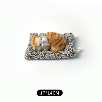 Interior Accessory Cat Ornament Handmade, Car ornaments - can-call-money-small-orange-cat