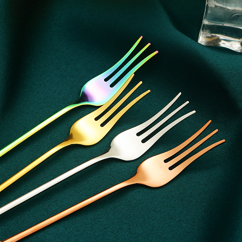 304 cuchara de cáscara de acero inoxidable creativo lindo café Mezcla cuchara pastel postre cuchara tenedor fruta regalo de la mano