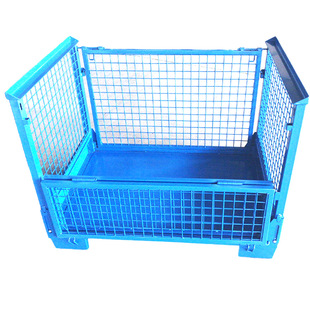 Shanghai Zhilin Storage Equipment Factory Sells European-Style Foldableing Iron Frames and Supplies Stackable Foldableing Metal Boxes