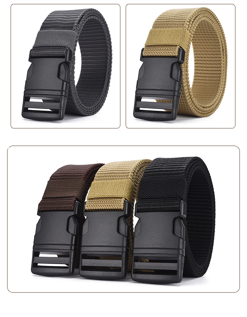 Basic Style Basic Solid Color Imitation Nylon Plastic Unisex Leather Belts