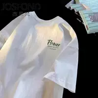 Хлопковая летняя трендовая футболка с коротким рукавом для любимого/любимой, 100% хлопок, оверсайз