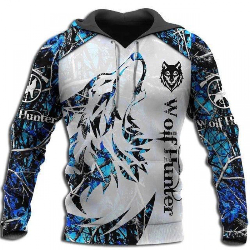Personalidad de otoño e invierno suéter 3D transfronterizo popular para hombre con estampado de animales fresco calle vikingos serie sudadera con capucha