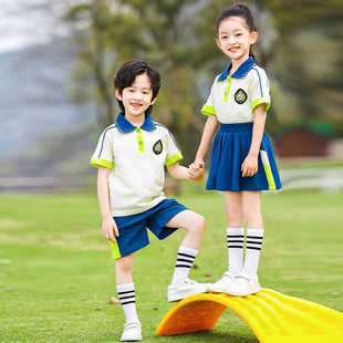 New Style of School Uniforms for Primary School Students, Summer Sports Games, Class Uniforms, Kindergarten Uniforms, Summer Clothes, Children's British Graduation