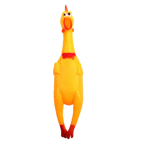 Internet-famous Scream Chicken: A squeezable, squawking chicken toy—perfect for relieving boredom, but don’t expect your dog to resist biting it!