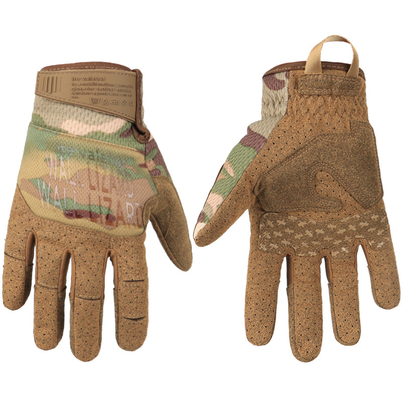 Guantes tácticos, entrenamiento de doble cara, pantalla táctil de cinco dedos, transpirables, cómodos, antideslizantes, resistentes al desgaste, anticaídas, guantes de ciclismo para deportes al aire libre
