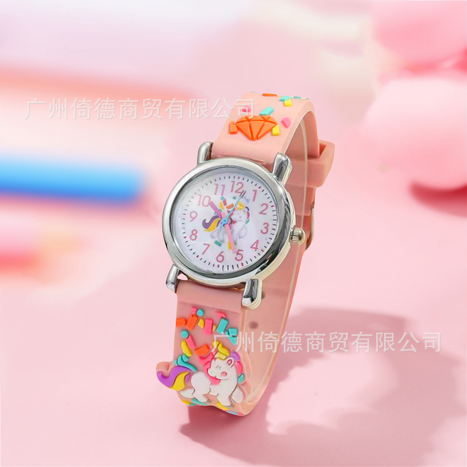 3D 부티크 작은 테이블 다이아몬드 꽃-핑크 (가방)