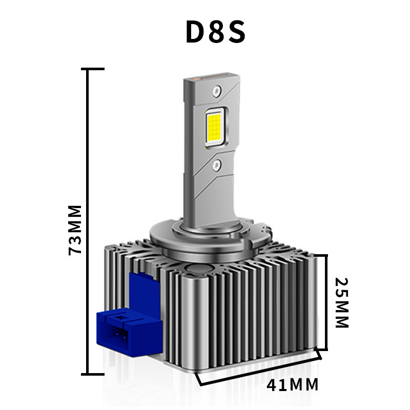 Faro LED para coche con tubo de cobre dual, conexión directa, bombilla LED D2S, luz LED para coche D4S, faro LED modificado para coche