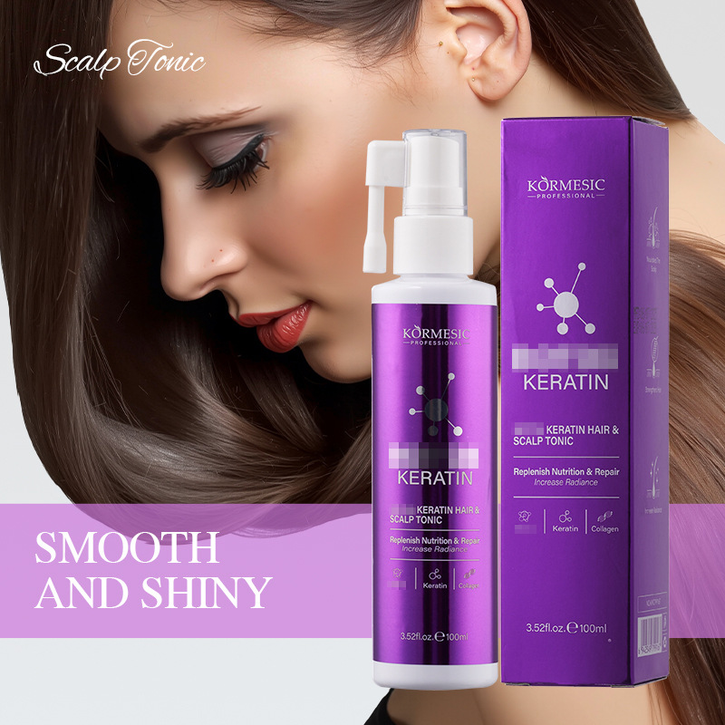 KORMESIC envasado en inglés queratina cabello y cuero cabelludo líquido fabricante comercio exterior al por mayor spot transfronterizo