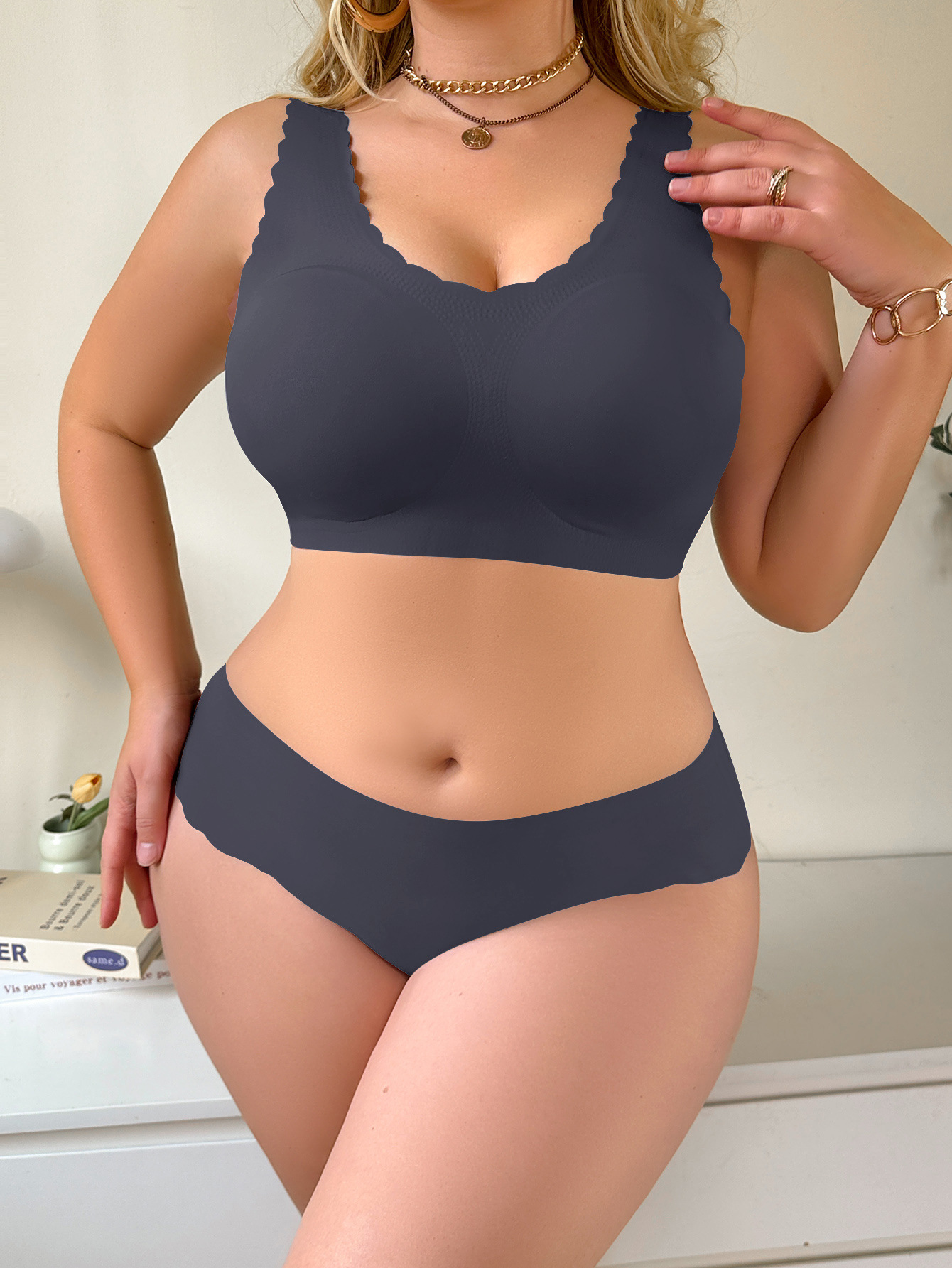 Plus Size Push-up Bra For Women Comfortable Support Underwear_voghion.com