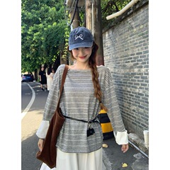2025新款早秋小众爆款遮肉衬衫女韩版宽松ins风年轻时尚长袖上衣