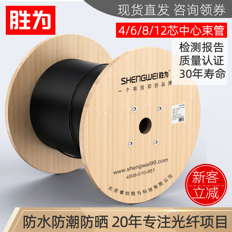 GYXTW Outdoor singlemode 4/6/8/12 core Beam tube Fiber optic Overhead Buried Armored cable