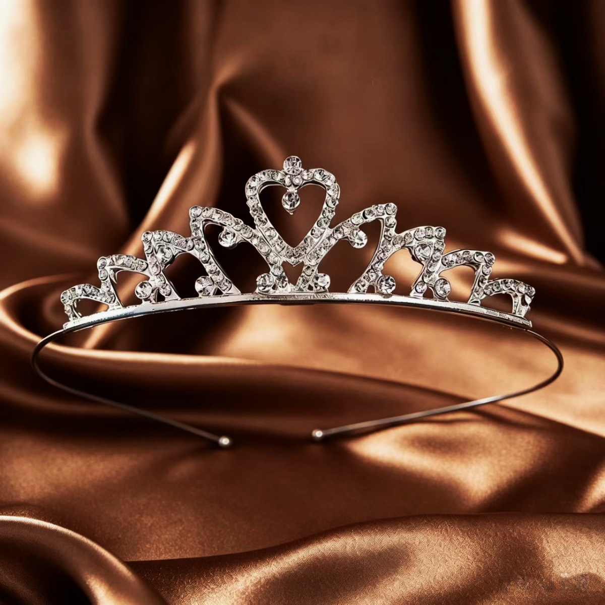 Corona de Cristal para Novia de Aleación y Cristal para Bodas y Fotografía