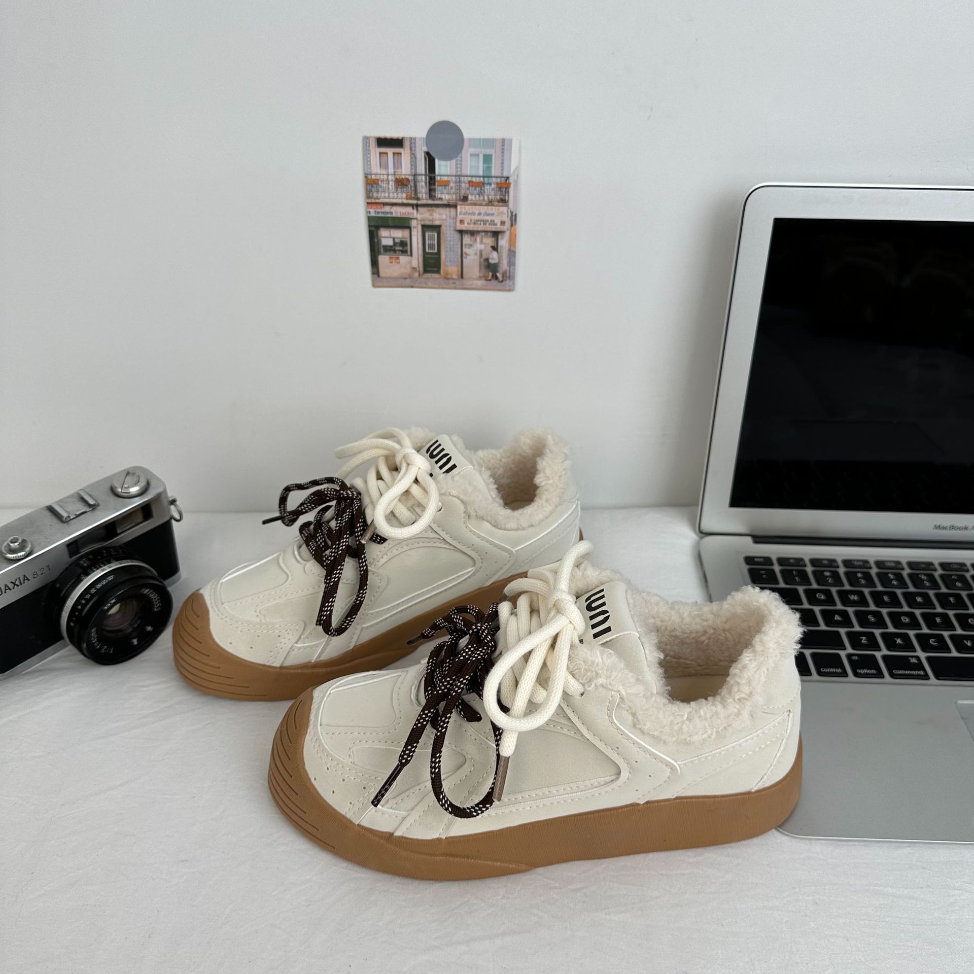 Zapatos de invierno calientes de invierno para nicho de zapatos de algodón casuales coreanos. image 4