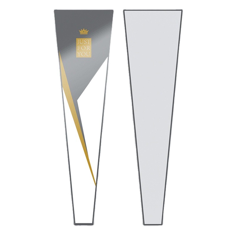 Gilding inglés corona flor solo bolso al por mayor tienda de flores impermeable flor solo bolso ramo bolsa de embalaje