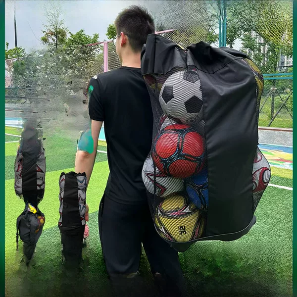 Football bag net bag basketball volleyball training equipment bag big ball bag large storage bag big ball bag wholesale