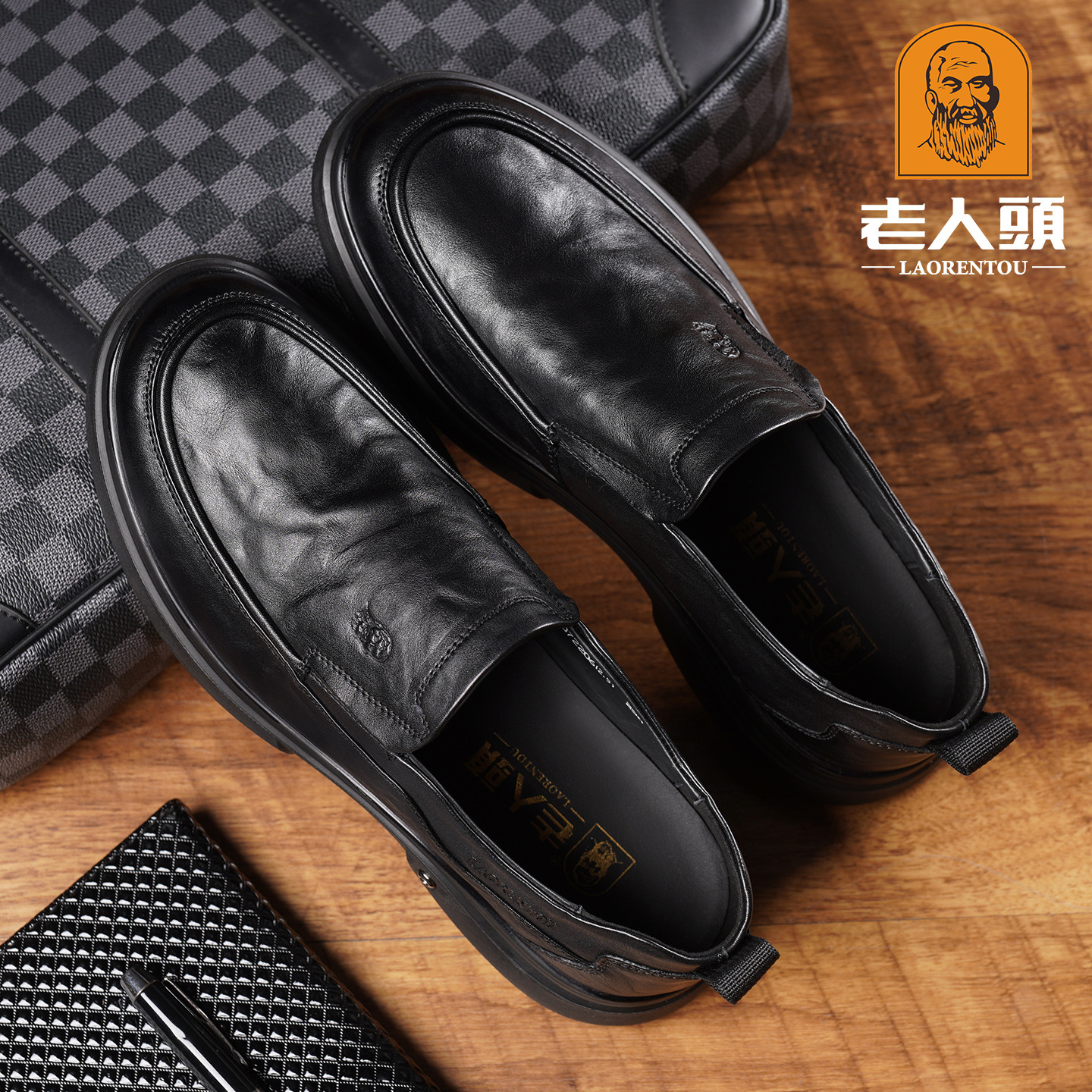 Elderly Men's 2026 Autumn First Layer Cowhide Men's Shoes Business Casual Leather Shoes Breathable Rubber Thick Sole Men's Shoes
