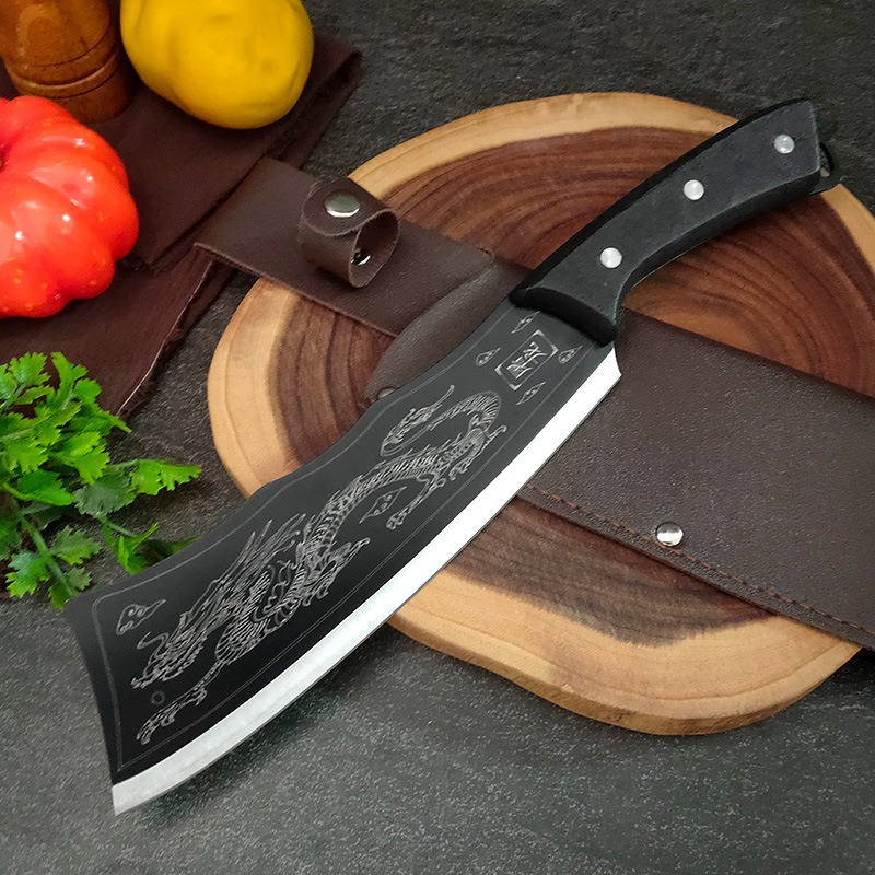 Household bone cutting knife household bone cutting knife forging kitchen knife outdoor mountain camping picnic firewood knife cutting knife tool