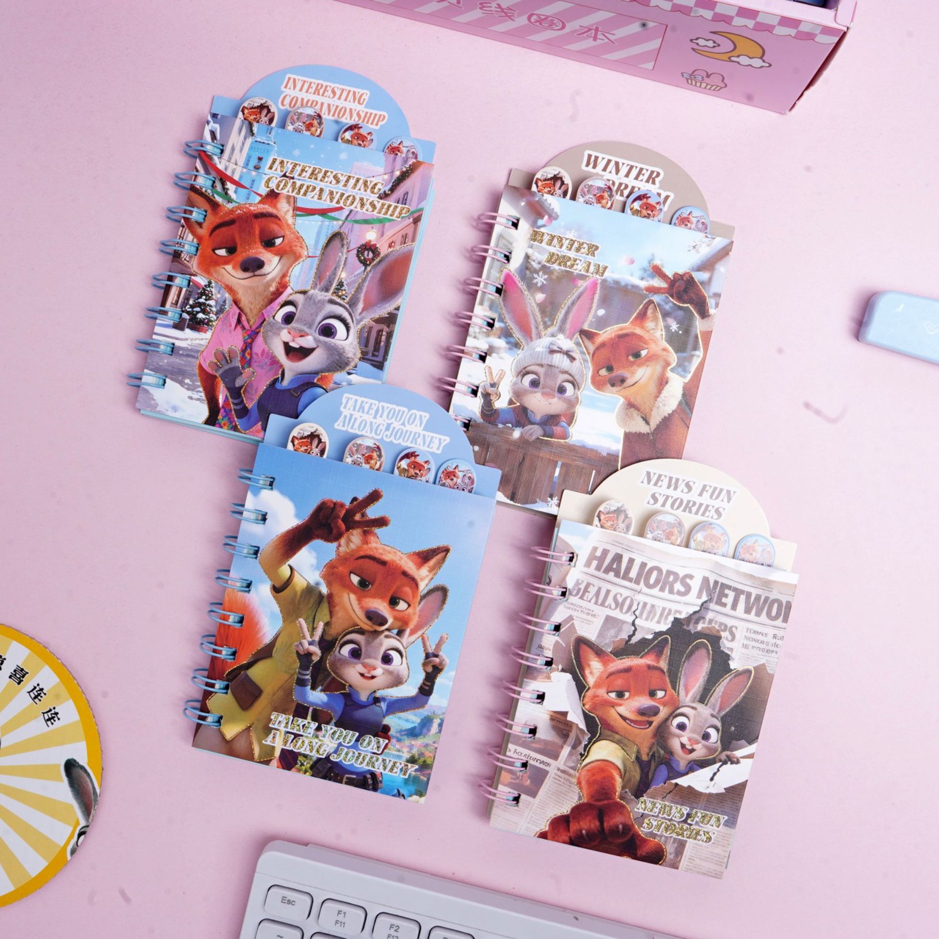 Rabbu A7 libro de bobina de flip-up lindo estudiante portátil cuaderno de mano horizontal cuaderno portátil para estudiantes de primaria