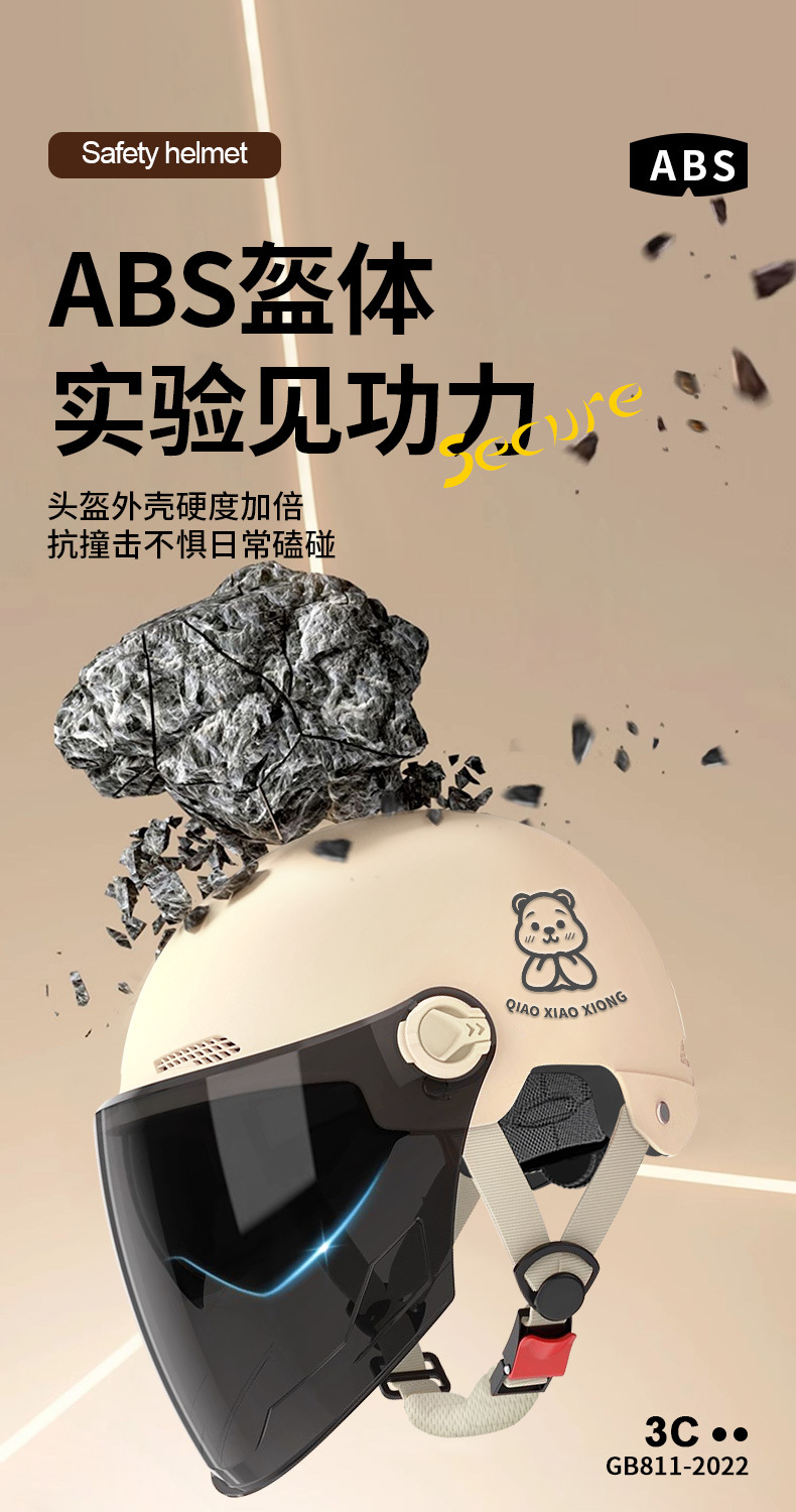 Suitable for New National Standard 3C Certified Electric Vehicle Helmets for Men and Women, Battery Motorcycle Helmets, Double Mirrors, Sun Protection for All Seasons