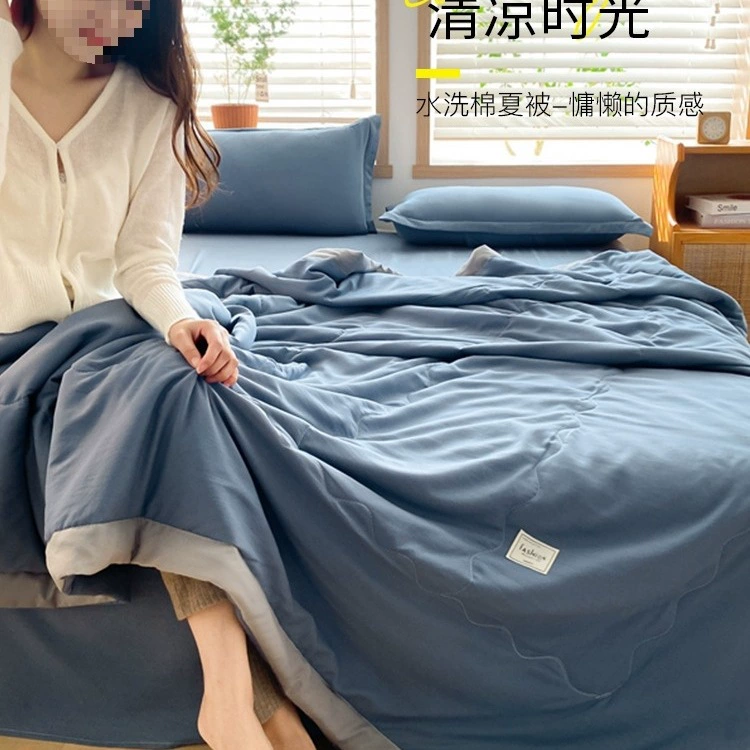 Оптовая продажа хлопкового летнего одеяла, летнего прохладного одеяла, одеяла с кондиционером, хлопкового летнего одинарного летнего одеяла, тонкого одеяла, можно стирать в машине, универсально для всех сезонов