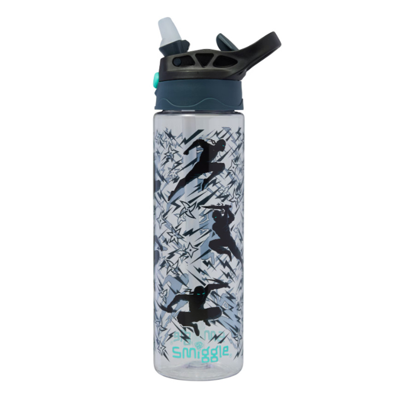 Taza de agua con pajita smiggle australiana Taza ligera y transparente para niños y niñas Taza de agua de 650ml de gran capacidad