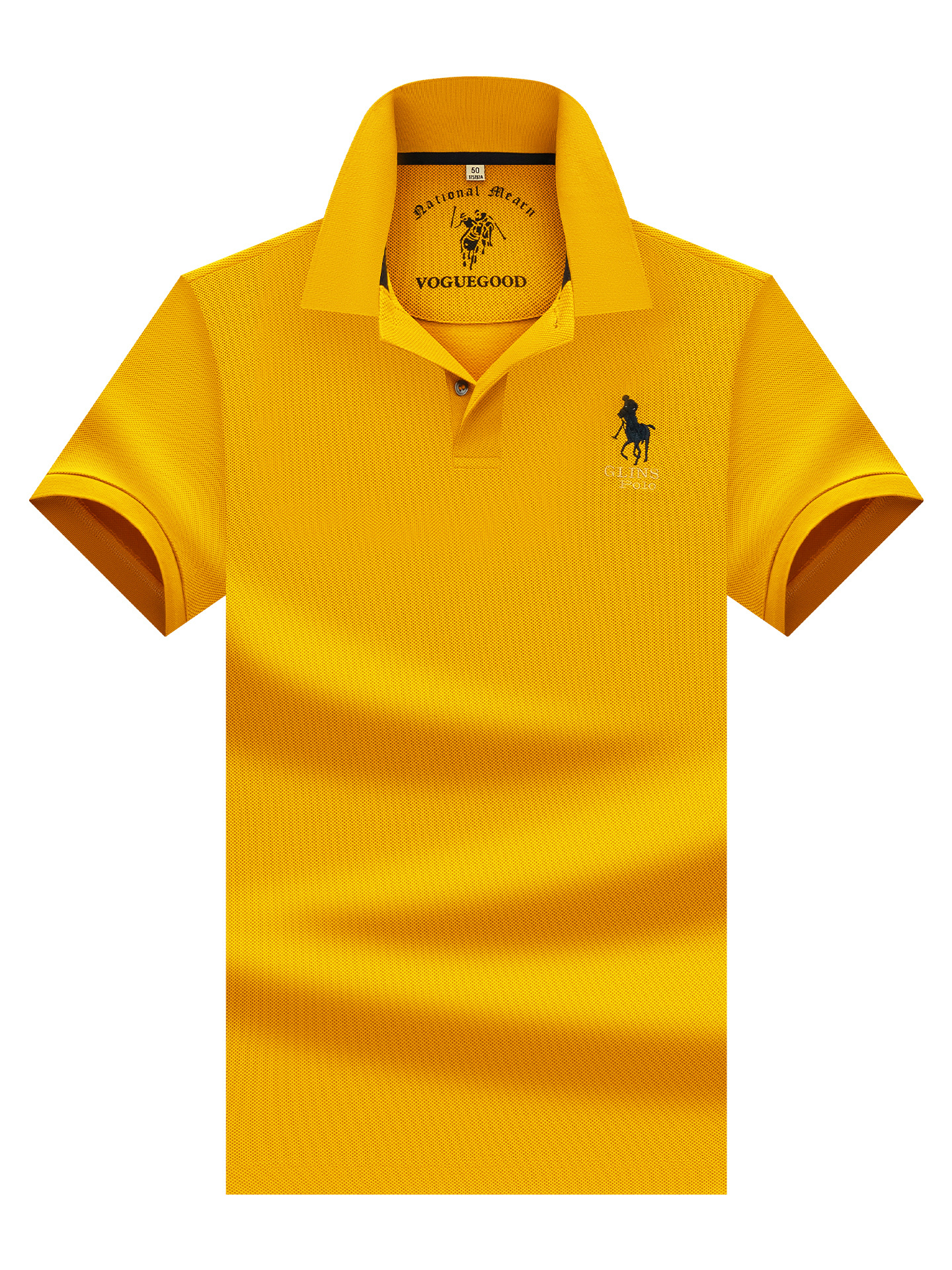 Хлопковая футболка polo, летняя футболка с коротким рукавом, с вышивкой