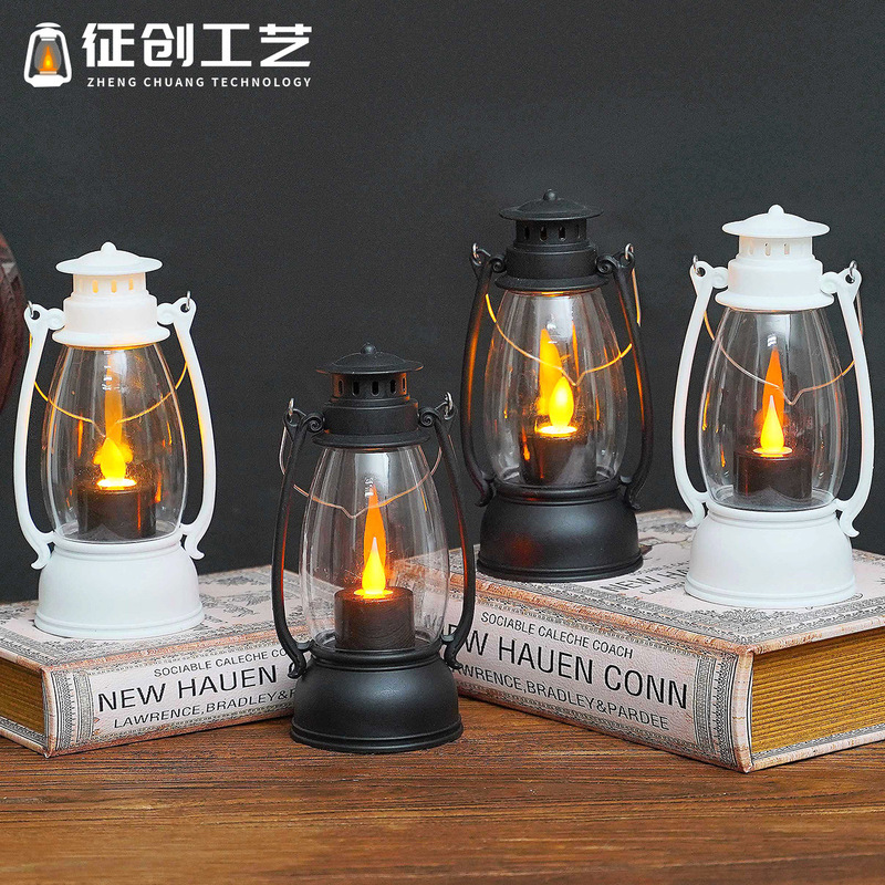 Christmas Lights Large-size Horse Lantern Decoration Electronic Candle Lamp Ornaments Night Lights Halloween Wind Lantern Cross-border Kerosene Lamp Christmas Lights Large-size Horse Lantern Decoration Electronic Candle Lamp Ornaments Night Lights Halloween Wind Lantern Cross-border Kerosene Lamp