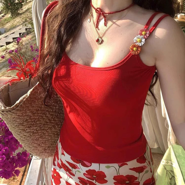 Допамин с нагрудным ковриком Жилет с летними цветочными брошками