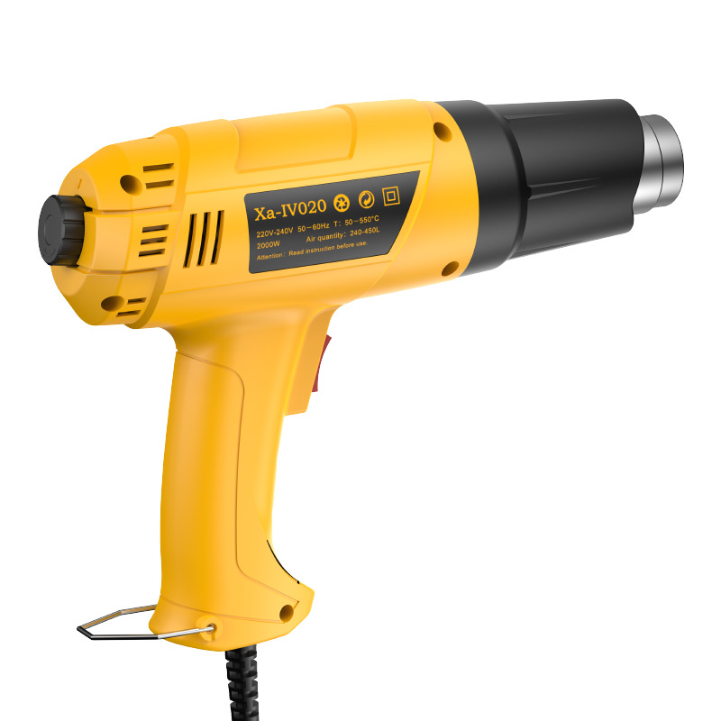 Fábrica de fuente industrial de visualización digital pistola de aire caliente soplador de aire caliente de dos velocidades regulador de temperatura pistola de cocción de automóviles pequeños productos transfronterizos