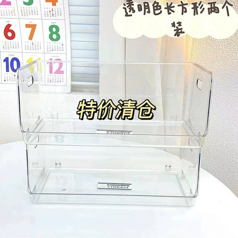 Table storage system, cosmetic storage box, transparent face mask